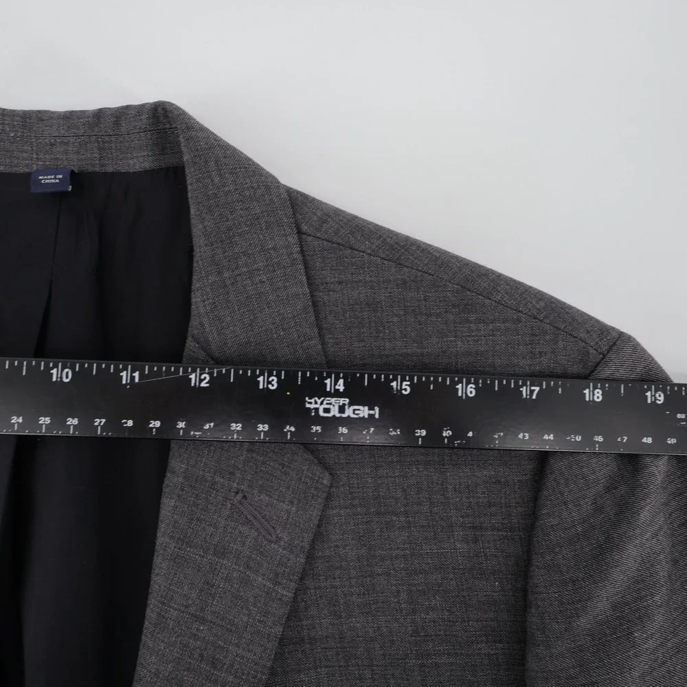 J. Crew Thompson 100% Wool 2-Piece‎ Suit Grey Mens 42R 34x28
